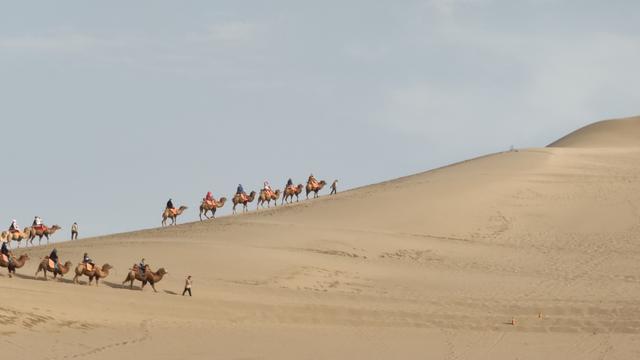 pg电子模拟器敦煌鸣沙山4公里骑骆驼100元线！(图8)